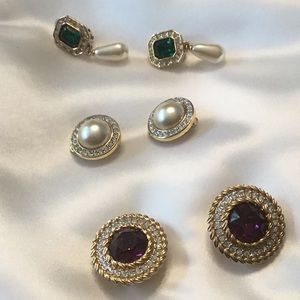 Set Vintage Swarovski "S.A.L."  Original Earrings